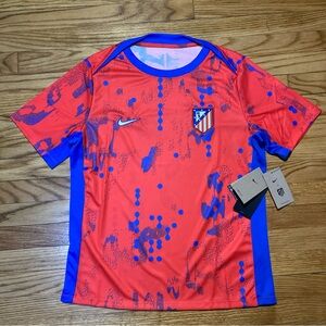 Nike Atletico Madrid Academy Pro Pre-Match Soccer Jersey Men's Large New!
